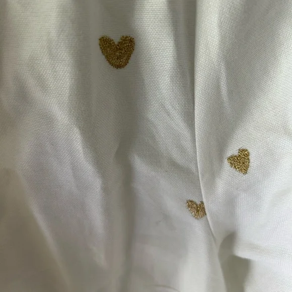 NWT NEW Sezane Chlo Blouse with Gold Heart Embroidery 34 - Picture 8 of 15